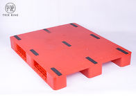 3 steunbalken Vlakke Vlotte HDPE Plastic Pallets met Staalbar voor het Rekken FP1200 * 1000
