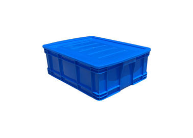 HDPE Euro die Rechte de Muurcontainers van de Containers Blauwe Kleur met Deksels 500*380*180mm stapelen