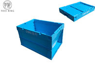 Containers van de distributie de Duidelijke Nestable Plastic Opslag met Deksel In bijlage 65 Liter