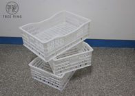 Kratten van de netwerk de Handbediende Draagbare Plastic Druif 618 * 410 * 200 Mm Voedselrang Recyclings