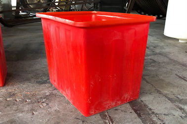 Rode Op zwaar werk berekende van het Recyclingsbakken van 160L Plastic het Watertank voor Aquaponic-Vissen Fram