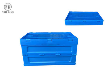 Het vouwen van Container Opvouwbaar Plastic Krat met Deksel In bijlage voor Commerciële 65 Liter