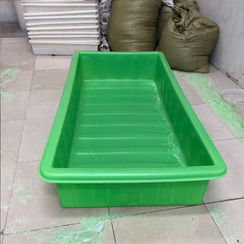 De groene Kleur Aquaponic kweekt Bed met het Betekenen de Systemen van Greenhousr Aquaponic