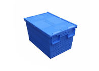 Stapel en Nest Plastic Netwerkcontainer met Deksels In bijlage 600*400*360mm