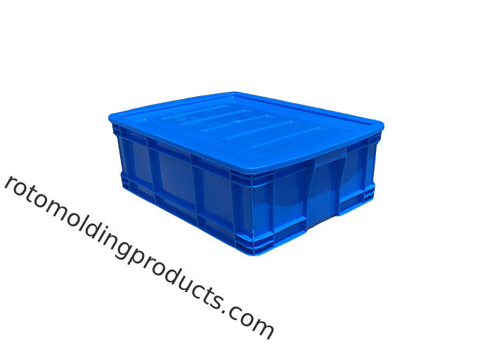 HDPE Euro die Rechte de Muurcontainers van de Containers Blauwe Kleur met Deksels 500*380*180mm stapelen