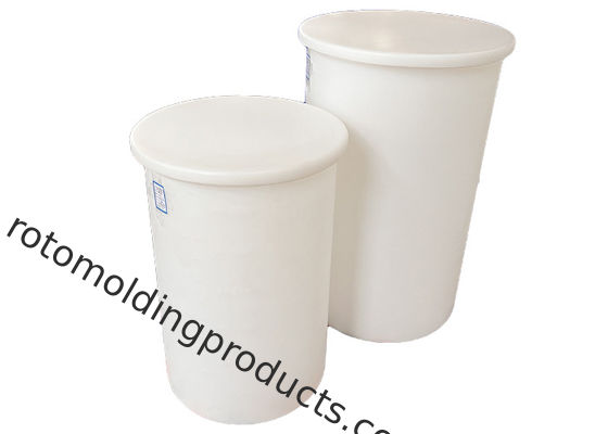Op maat gemaakte rotomoldingproducten Open top cilindrische tanks voor medische behandeling van zuren en caustics
